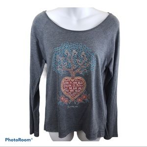 Tree Graphic Tee Med Listen To Your Heart Tree …